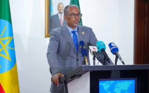 Read more about the article State Minister Ambassador Berhanu Briefs press on Conclusion of 39th African Union & Second Italy-Africa Summit