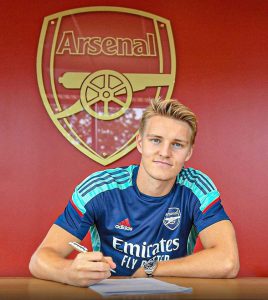 Read more about the article Maartiin Odeegaard waliigaltee Arsenaal waliin qabu haga bara 2028tti haaresse