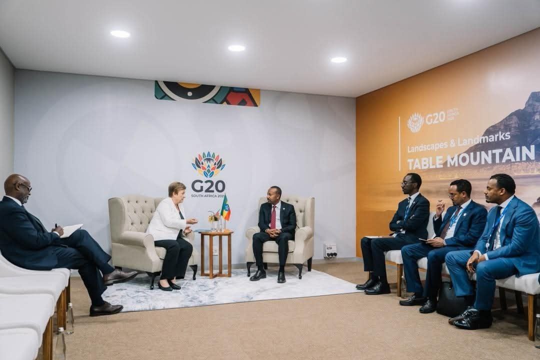 You are currently viewing Dooktar Abiyyi walga’ii G20 cinatti Daayirektara Olaantuu IMF Kiristaaliinaa Joorjiyeevaa waliin mari’atan
