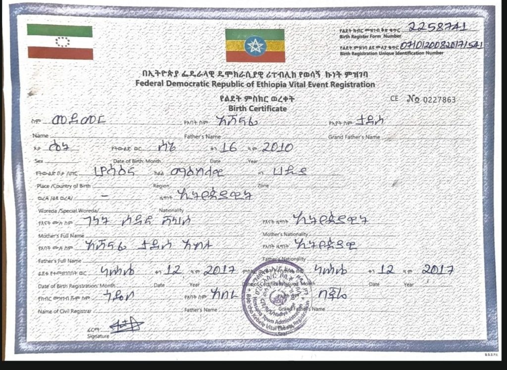 You are currently viewing Maqaa ijoolleesaa ‘Biltsiginnaa, Maddamarii fi Kooriidar” jechuun abbaa moggaase