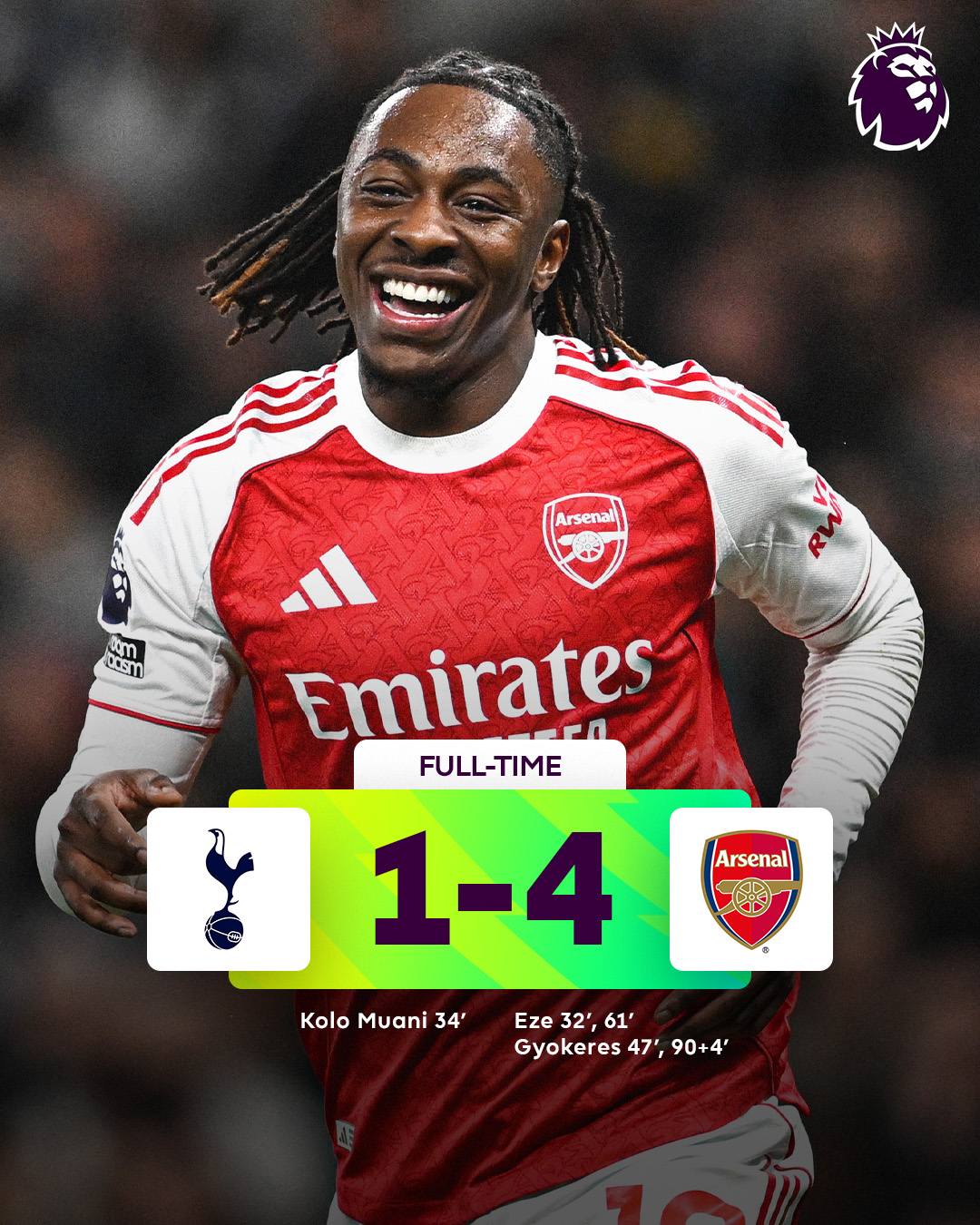 You are currently viewing Darbiin Kaaba Landan olaantummaa Arsenaal 4-1’n xumurame