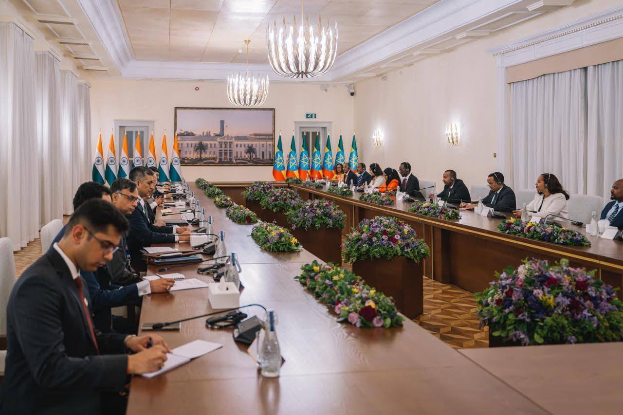 Read more about the article ኢትዮጵያን ህንድን ታሪኻዊ ምሕዝነተን ናብ ስትራቴጂካዊ ምትሕብባር ንምስግጋር ምውሳነን ትኽክለኛ ስጉምቲ እዩ-ቀዳማይ ሚኒስትር ዐቢይ ኣሕመድ(ዶ/ር)