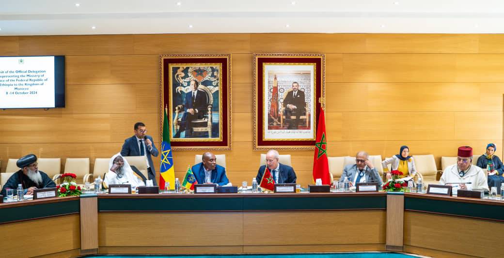 Read more about the article ኢትዮጵያ ሃይማኖቶች ተቻችለው እንዲኖሩ ማድረጓ እና በእንግዳ አቀባበል ያላት ታሪካዊ ቅርስ ለሁሉም ኩራት ነው፡- የሞሮኮ የኢንዶውመንትና የሃይማኖት ጉዳዮች ሚኒስትር