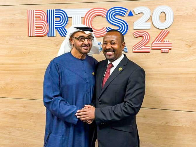 Read more about the article ጠቅላይ ሚኒስትር ዐቢይ አሕመድ (ዶ/ር) ከዩናይትድ አረብ ኤምሬትስ ፕሬዝዳንት መሃመድ ዛይድ አልናህያን ጋር ተወያዩ