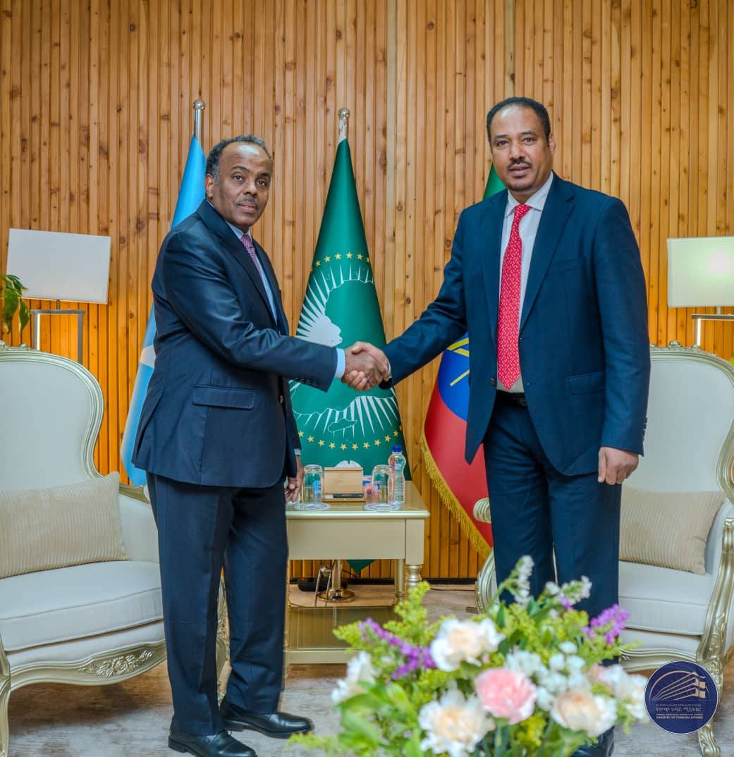 Read more about the article የኢትዮጵያ እና ሶማሊያ የውጭ ጉዳይ ሚኒስትር ዴኤታዎች በአዲስ አበባ ተወያዩ