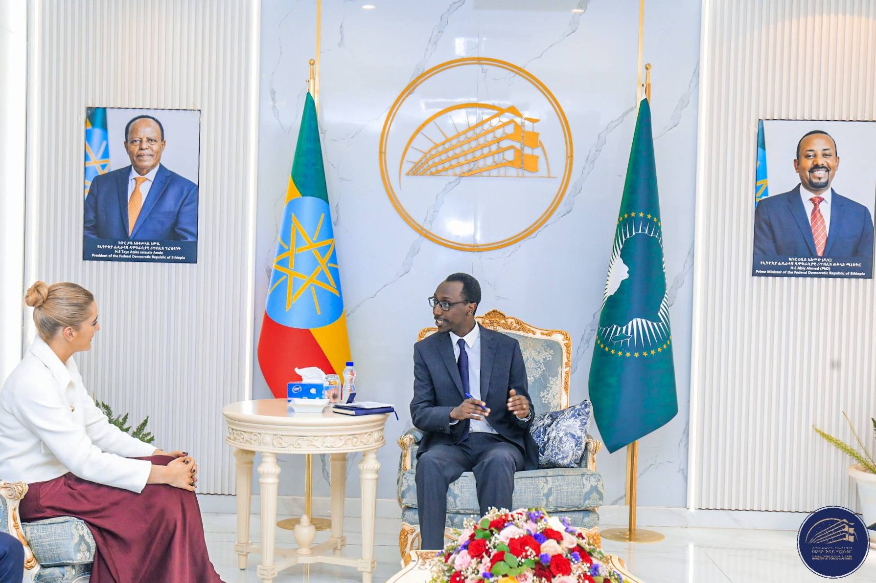 Read more about the article የውጭ ጉዳይ ሚኒስትር ጌዲዮን ጢሞቴዎስ (ዶ/ር) ከኖርዌይ ፍትህ ሚኒስትር ጋር ተወያዩ