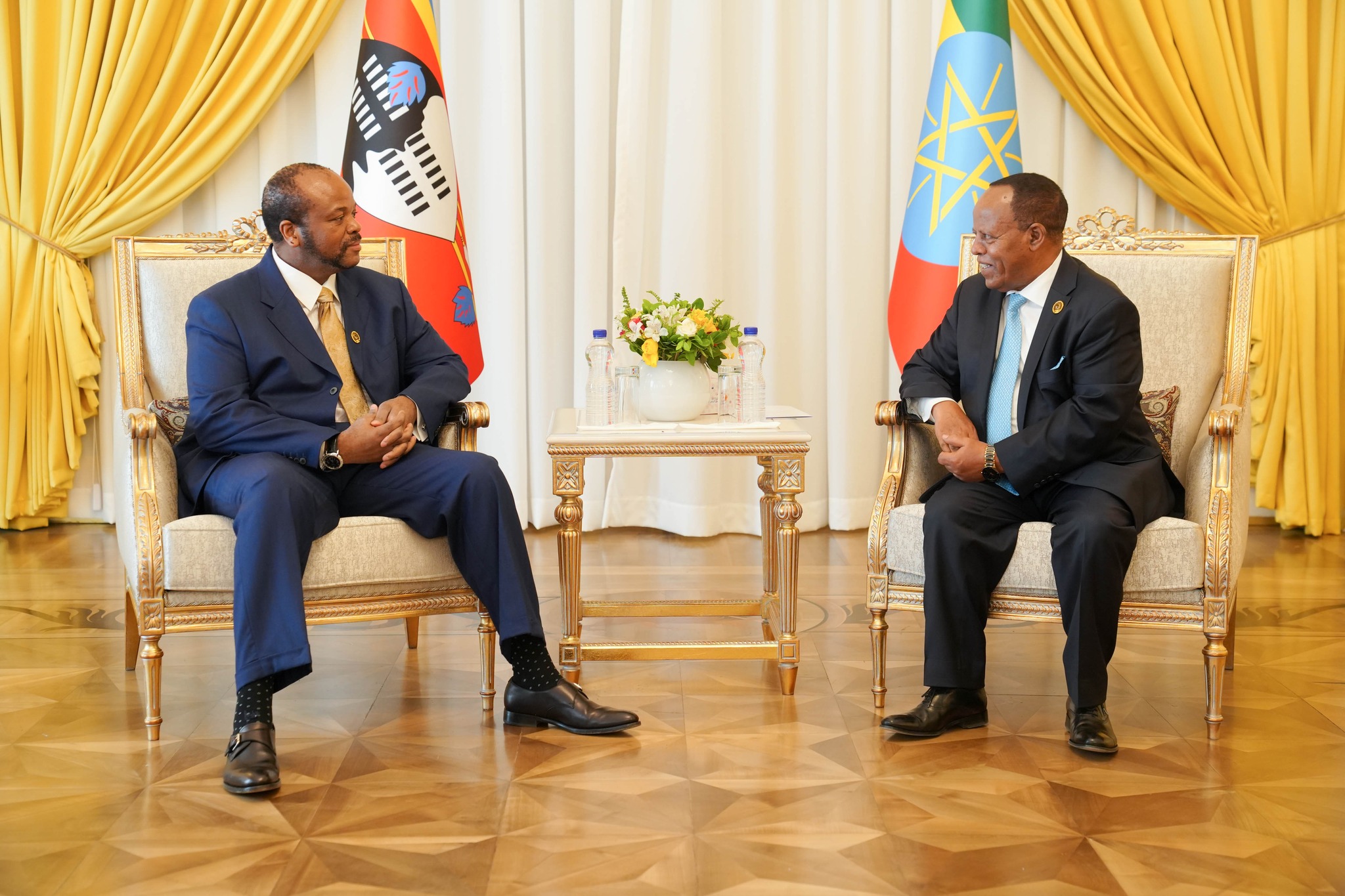 Read more about the article የኢስዋቲኒ ንጉሥ ምስዋቲ ሣልሳዊ ብሔራዊ ቤተመንግሥትን ጎበኙ