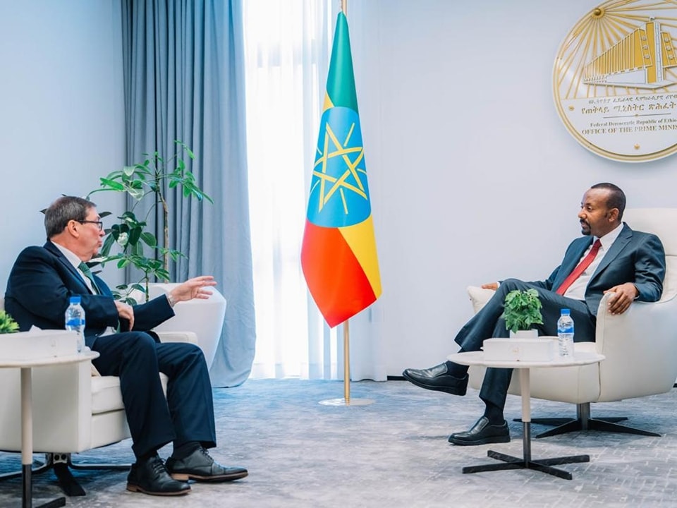 Read more about the article ጠቅላይ ሚኒስትር ዐቢይ አሕመድ (ዶ/ር) ከኩባ የውጭ ጉዳይ ሚኒስትር ጋር ተወያዩ