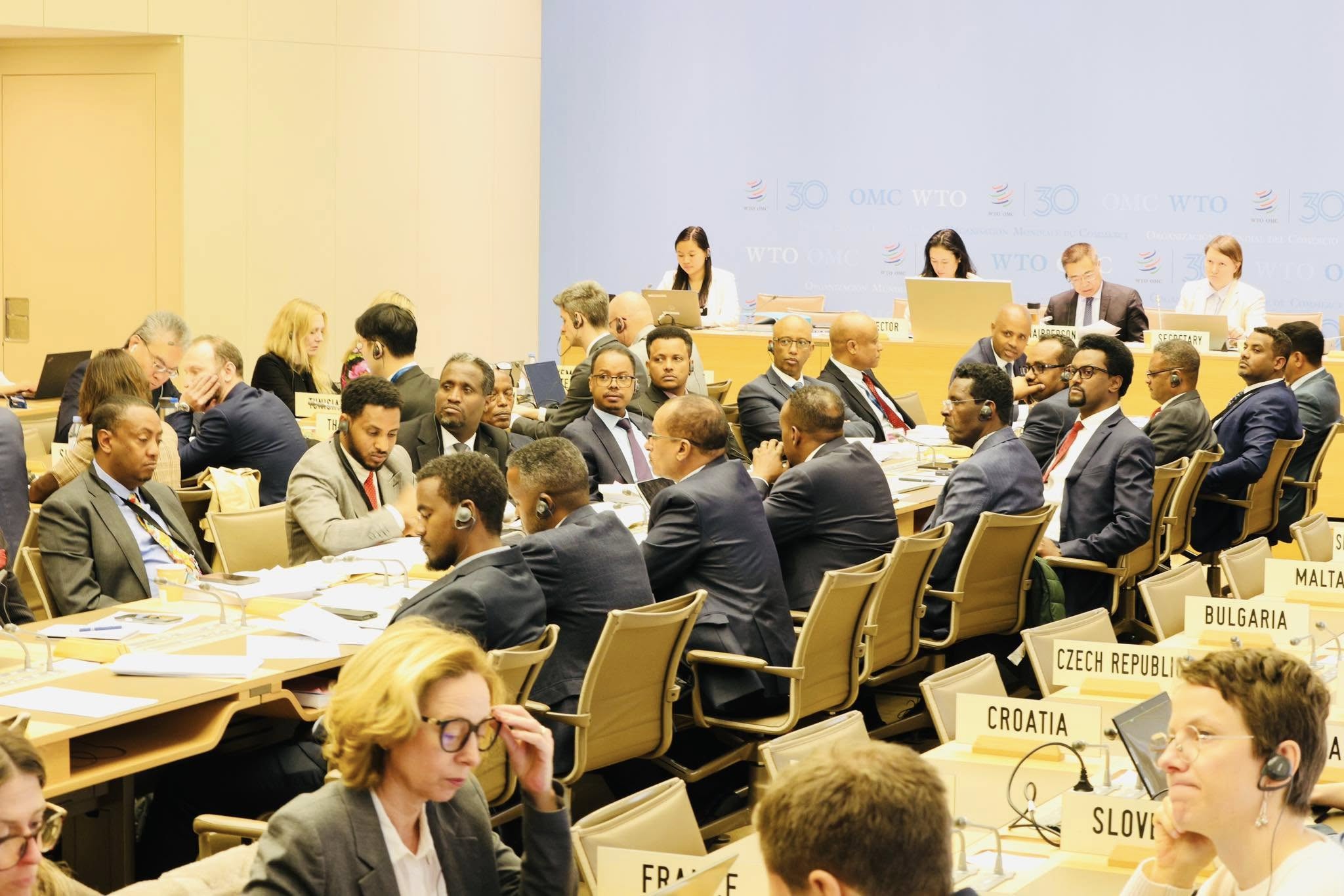 Read more about the article 5ኛው የአለም ንግድ ድርጅት አባልነት ድርድር የስራ ቡድን ስብሰባ በጄኔቫ ተጀመረ