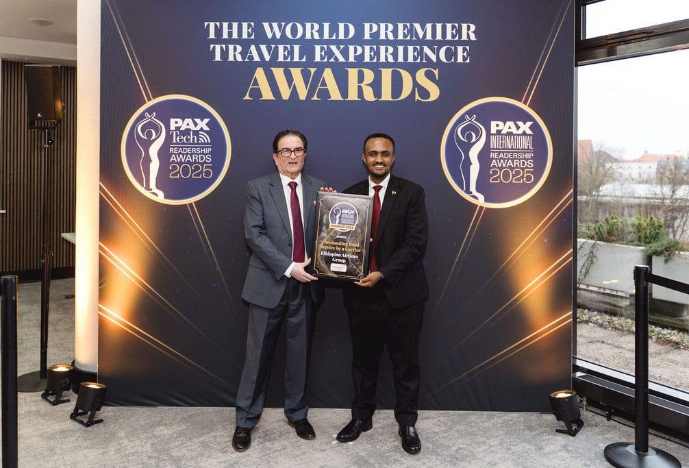 Read more about the article የኢትዮጵያ አየር መንገድ በሚሰጣቸው ዘመናዊ አገልግሎቶች ሁለት ሽልማቶችን ተቀዳጀ