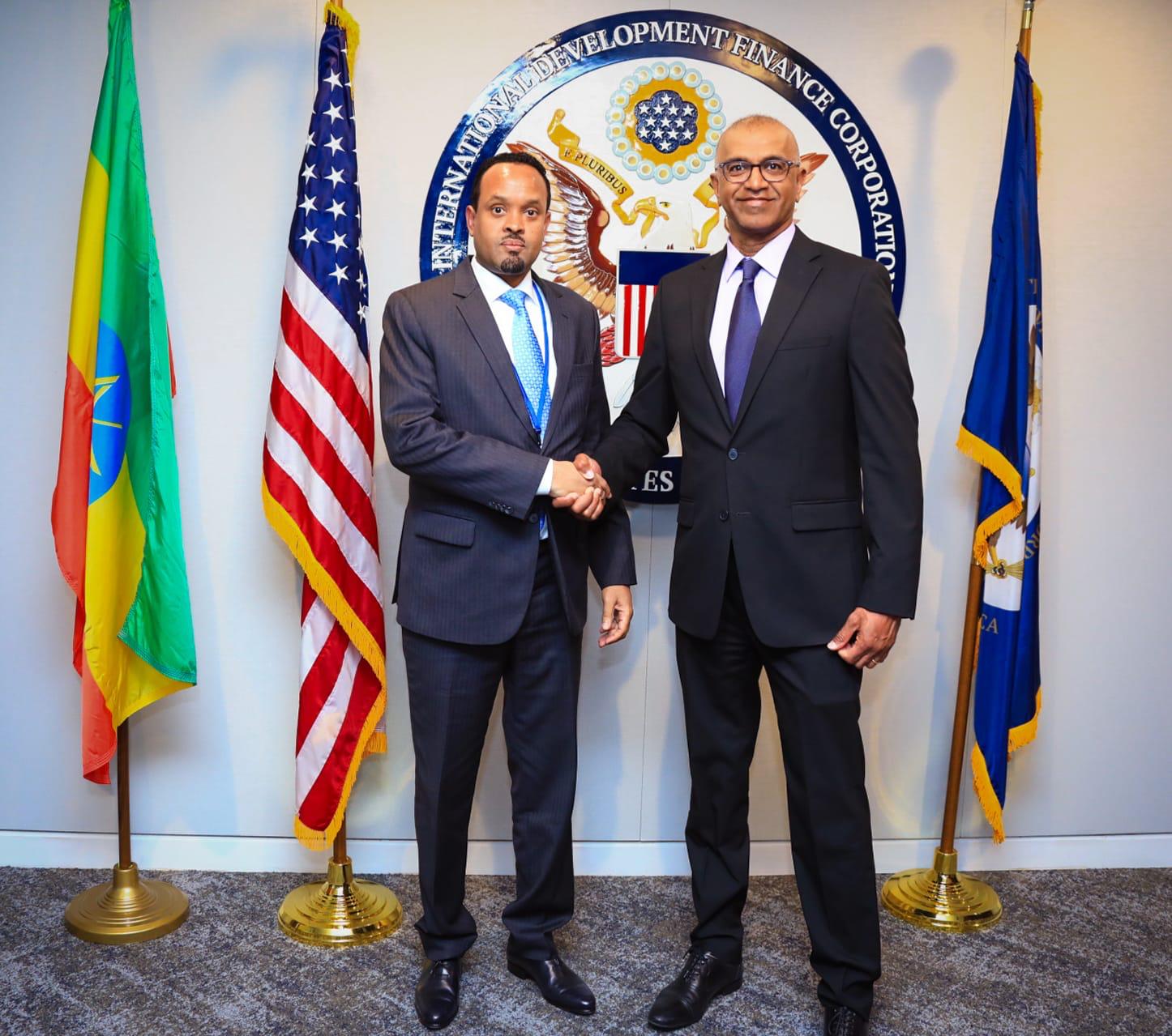 Read more about the article ኢትዮጵያ እና የአሜሪካ ዓለም አቀፍ የልማት ፋይናንስ ኮርፖሬሽን በስትራቴጂክ ኢንቨስትመንት ላይ ለመተባበር ተስማሙ
