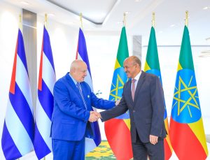 Read more about the article ምክትል ጠቅላይ ሚኒስትር አቶ ተመስገን ጥሩነህ ከኩባ ሪፐብሊክ ምክትል ጠቅላይ ሚኒስትር ጋር ተወያዩ