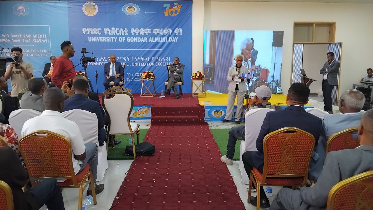 You are currently viewing የላቀ ተቋም ለቀጣዩ ትውልድ ለማሸጋገር የቀድሞ የዩኒቨርሲቲው ምሩቃን ድጋፍ ሊጠናከር እንደሚገባ የጎንደር ዩኒቨርሲቲ አስታወቀ