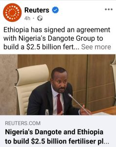 Read more about the article የዓለም መገናኛ ብዙሃንን ትኩረት የሳበው የኢትዮጵያ ማዳበሪያ ፋብሪካ ግንባታ ጉዳይ