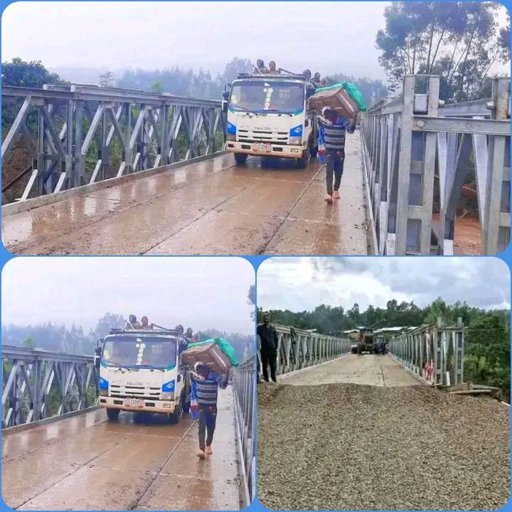 You are currently viewing በተገጣጣሚ ብረት መልሶ የተገነባው የጌደብ ወንዝ ድልድይ ለተሽከርካሪ ክፍት ሆነ