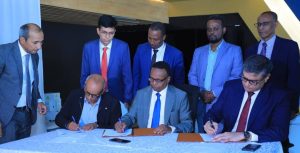 Read more about the article በፀሐይ ኃይል ቴክኖሎጂ የሶላር ሚኒግሪድና የሶላር ፓርክ ፕሮጀክት ግንባታ ማስጀመሪያ ስምምነት ተፈረመ