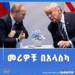 Read more about the article ዶናልድ ትራምፕ በዩክሬን የተኩስ አቁም ስምምነት ጉዳይ ላይ በመጪዉ አርብ ከቭላድሚር ፑቲን ጋር ሊመክሩ ነዉ