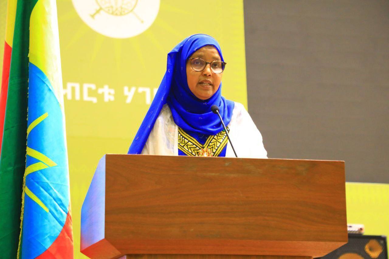 You are currently viewing የጸጥታና የደኅንነት ተቋማትን ከማዘመን ጀምሮ እስከ ታላቁ የሕዳሴ ግድብ እውን መሆን ድረስ ያገኘነው ታላቅ ስኬት፤ የጋራ ዓላማችን እና ያላሰለሰ ጽናታችን ውጤት መሆኑን ሚኒስትር አይሻ መሐመድ ገለጹ