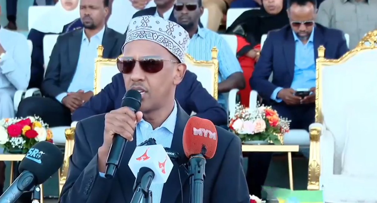 You are currently viewing ታላቁ የኢትዮጵያ ህዳሴ ግድብ በቀጠናው ያለንን ተሰሚነት ያሳደገ ዘመን ተሻጋሪ የስኬት ማህተም ያረፈበት ፕሮጀክት ነው ሲሉ የሶማሌ ክልል ርዕሰ መስተዳድር ሙስጠፌ ሙሐመድ ተናገሩ