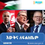 Read more about the article ዩናይትድ ኪንግደም፣ ካናዳ እና አውስትራሊያ በይፋ ለፍልስጤም የሀገርነት እውቅና መስጠታቸውን አስታወቁ