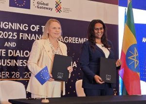 Read more about the article ኢትዮጵያ እና የአውሮፓ ህብረት ለ2025 ዓመታዊ የድርጊት መርሃ ግብር የ90 ሚሊዮን ዩሮ የፋይናንስ ስምምነት ተፈራረሙ