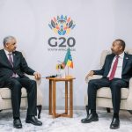 Read more about the article ጠቅላይ ሚኒስትር ዐቢይ አህመድ (ዶ/ር) ከአዲሱ የአፍሪካ ልማት ባንክ ፕሬዝደንት ዶክተር ሲዲ ኡልድ ታህ ጋር ተወያዩ
