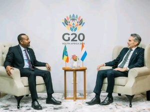 Read more about the article ጠቅላይ ሚኒስትር ዐቢይ አሕመድ ከኔዘርላንድ ጠቅላይ ሚኒስትር ዲክ ሾፍ ጋር ተወያዩ