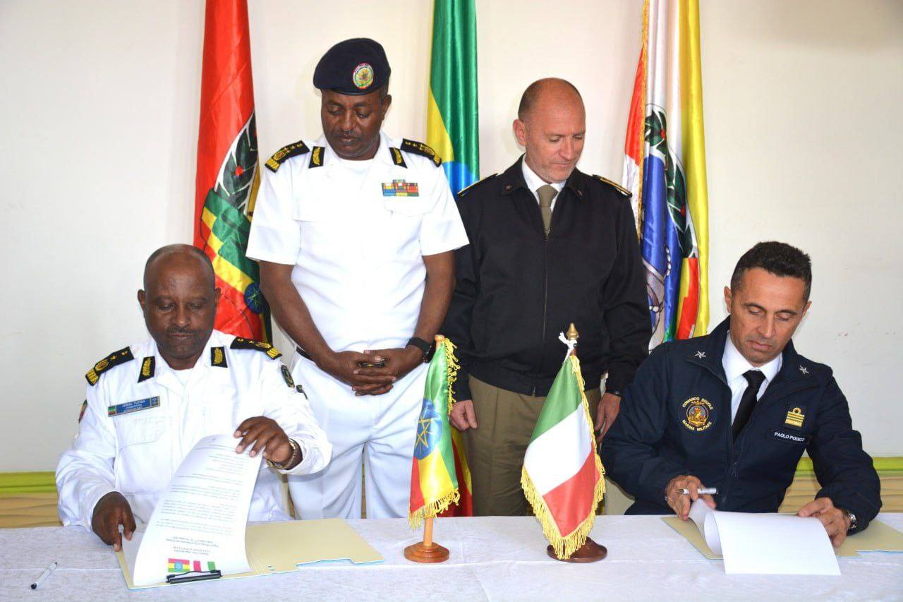 You are currently viewing የኢትዮጵያ እና የጣሊያን ባህር ኃይሎች በጋራ ለመስራት ተወያዩ