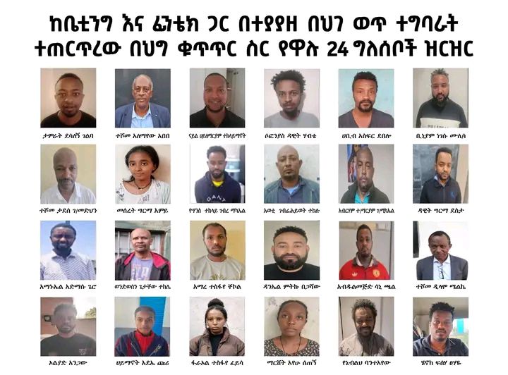 You are currently viewing ለመንግሥት ገቢ መሆን የነበረበትን ከ100 ቢሊየን ብር በላይ በመሰወር ወንጀል የተጠረጠሩ የስፖርት አወራራጅ ድርጅት ባለቤቶችና ተባባሪዎቻቸው በቁጥጥር ስር ዋሉ