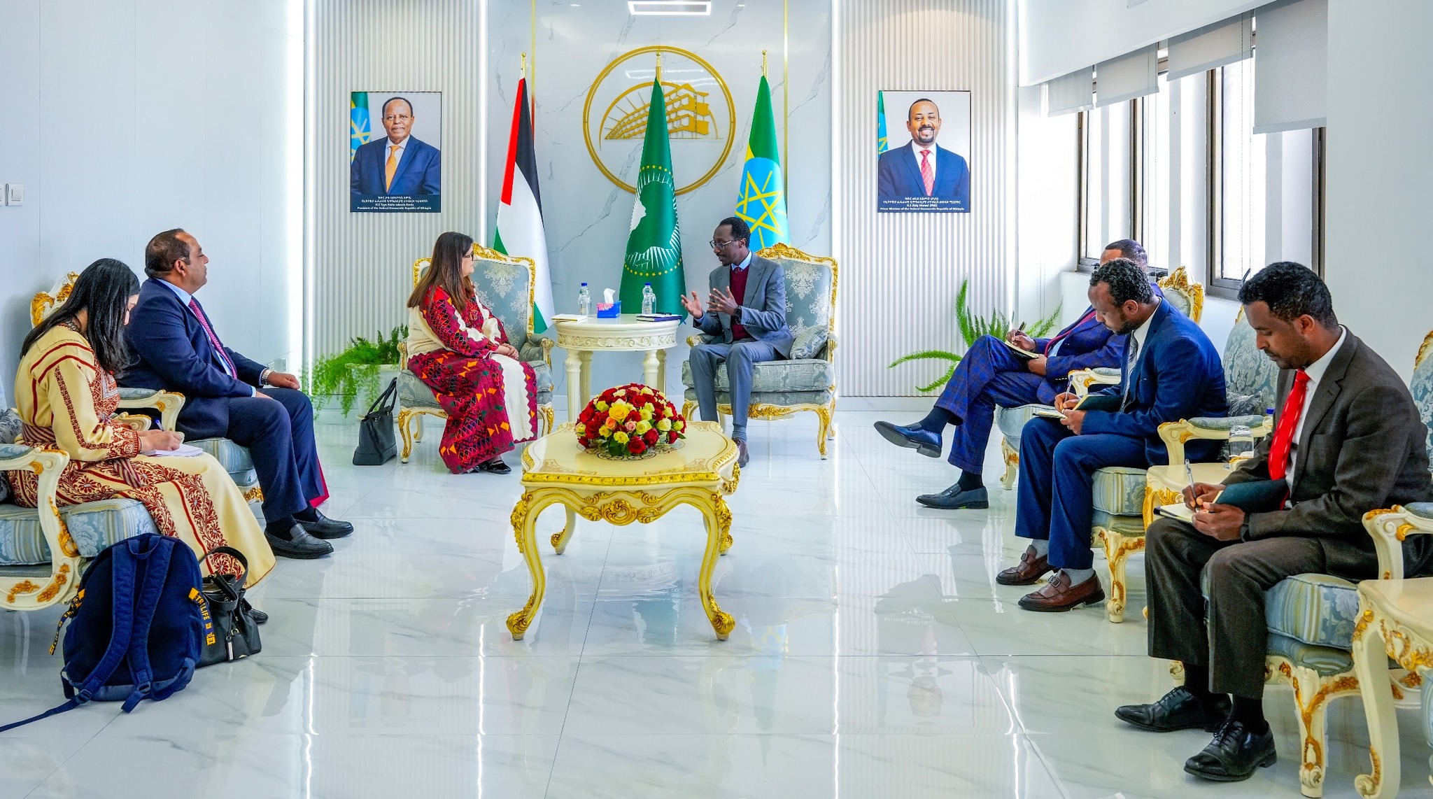 You are currently viewing የውጭ ጉዳይ ሚኒስትር ጌዲዎን ጢሞቲዎስ (ዶ/ር) ከፍልስጤም የውጭ ጉዳይ ሚኒስትር ጋር ተወያዩ