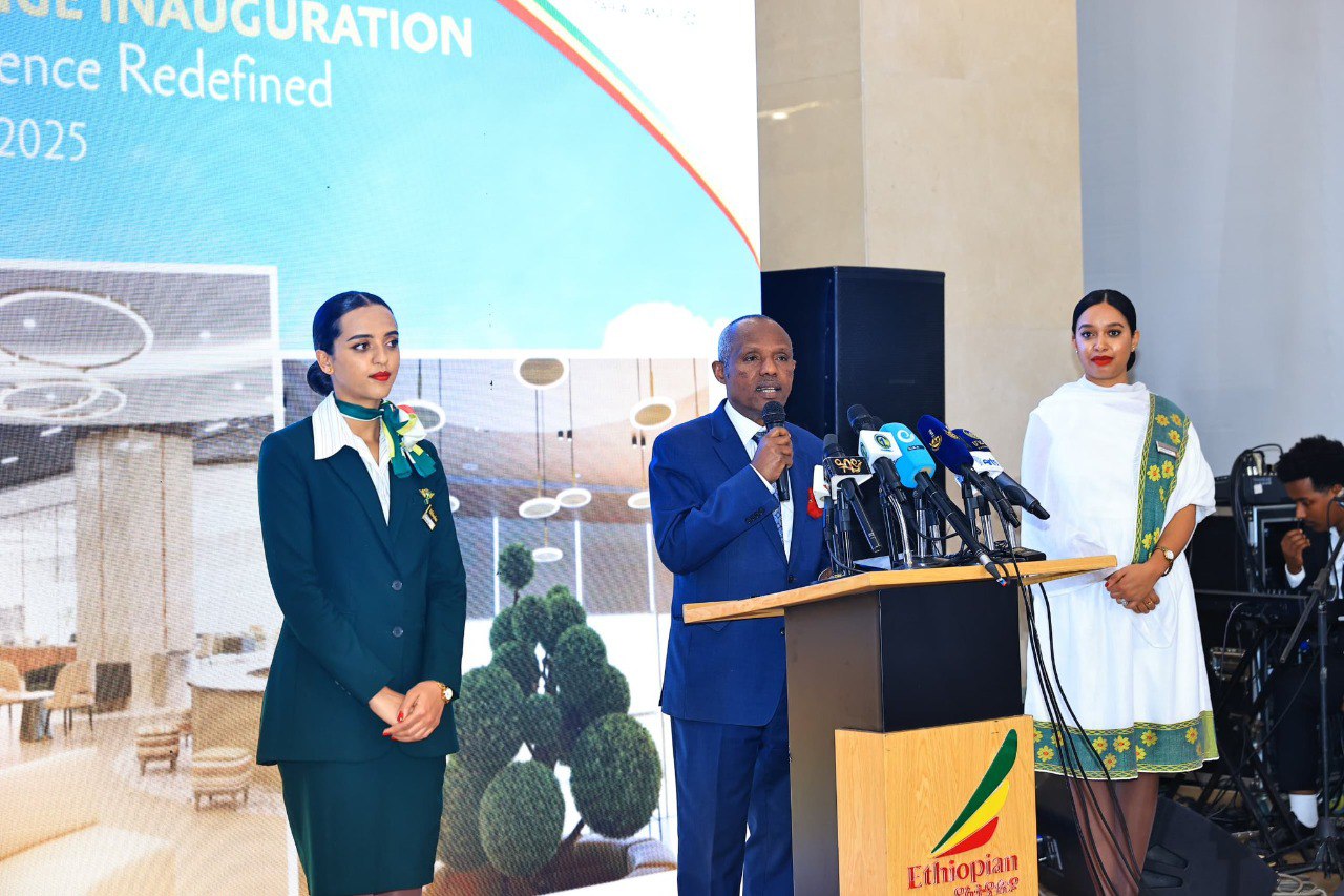 You are currently viewing የኢትዮጵያ አየር መንገድ በአንድ ጊዜ አንድ ሺህ ተጓዦችን ማስተናገድ የሚችል የፕላቲኒየም ደረጃ ያለው ፕሪሚየር ላውንጅ አስመረቀ