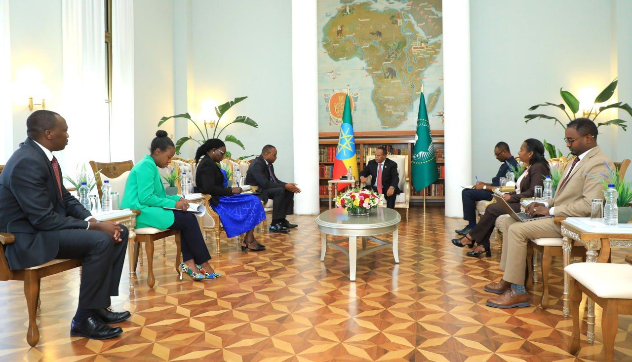 You are currently viewing ፕሬዝዳንት ታዬ አፅቀ ሥላሴ የሥራ ጊዜያቸውን ያጠናቀቁትን የኬንያ እና የኒውዚላንድ አምባሳደሮች አሰናበቱ
