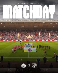 Read more about the article ማንችስተር ሲቲ በውድድር ዓመቱ በሜዳው ያልተሸነፈው ሰንደርላንድን ይገጥማል