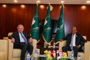 Read more about the article የአፍሪካ ህብረት እና የተባበሩት መንግስታት ድርጅት የባለብዙ ወገን አጀንዳዎች ላይ ያላቸውን አጋርነት ለማጠናከር ቁርጠኛ መሆናቸውን ገለጹ