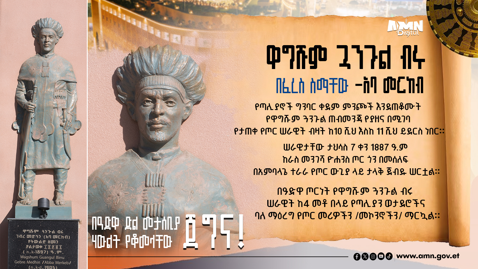 You are currently viewing የዓድዋ ጀግኖቻችንን እንዘክር!!