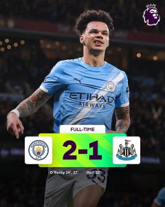 Read more about the article ማንችስተር ሲቲ ከአርሰናል ያለውን ልዩነት ወደ ሁለት ነጥብ አጠበበ