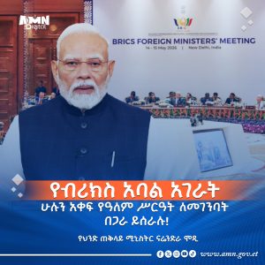 Read more about the article የብሪክስ አባል ሐገራት ሁሉን አቀፍ የዓለም ሥርዓት ለመገንባት በጋራ ይሰራሉ-የህንድ ጠቅላይ ሚኒስትር ናሬንድራ ሞዲ