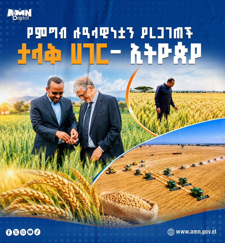 የምግብ ሉዓላዊነቷን ያረጋገጠች ታላቅ ሀገር- ኢትዮጵያ