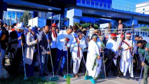 Read more about the article የፊታችን ቅዳሜ መስከረም 23/2019 ቀን “ኢሬቻ ለሀገራዊ መግባባት”በሚል መሪ ቃል በአዲሰ አበባ የሚከበረውን የሆራ ፊንፊኔ ኢሬቻ በዐል ምክንያት በማድረግ የጽዳት ዘመቻ ተካሄዷል።
